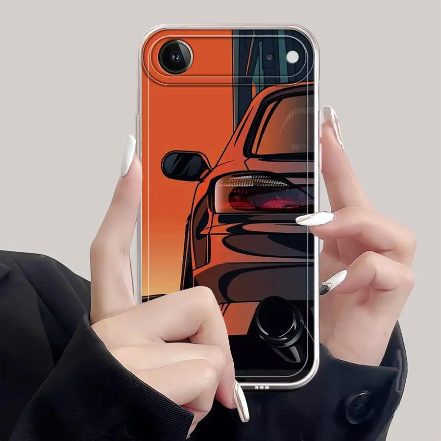حافظة لهاتف آيفون 16 15 14 Plus 17 Air XR 7 8 12 Mini 16e 13 12 11 Pro MAX غطاء هاتف ناعم ياباني JDM سيارات رياضية #4