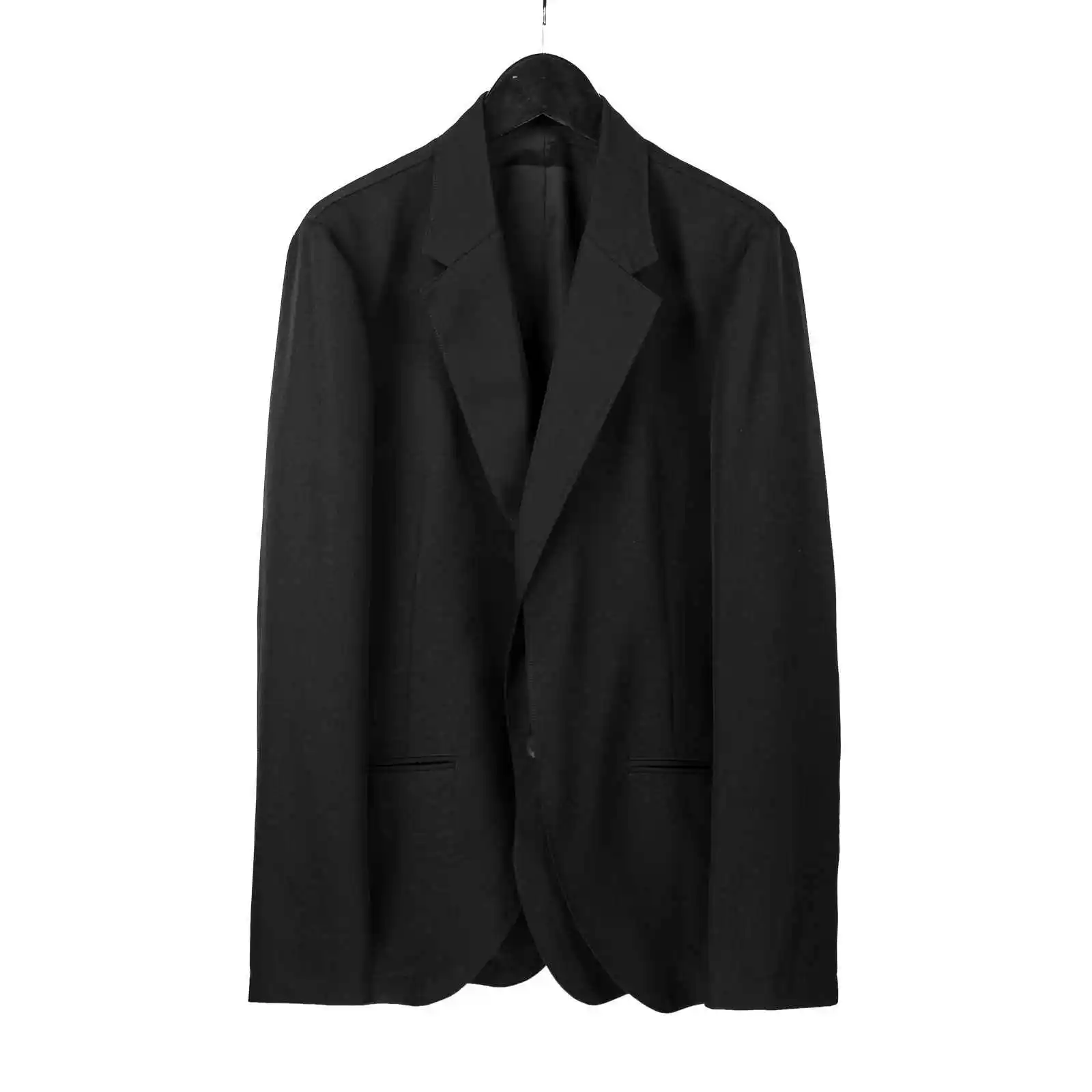 

TOP-YAMAMOTO оригинальный дизайн, темный стиль, нишевый дизайн из свободной шерсти, нишевый двухслойный пиджак