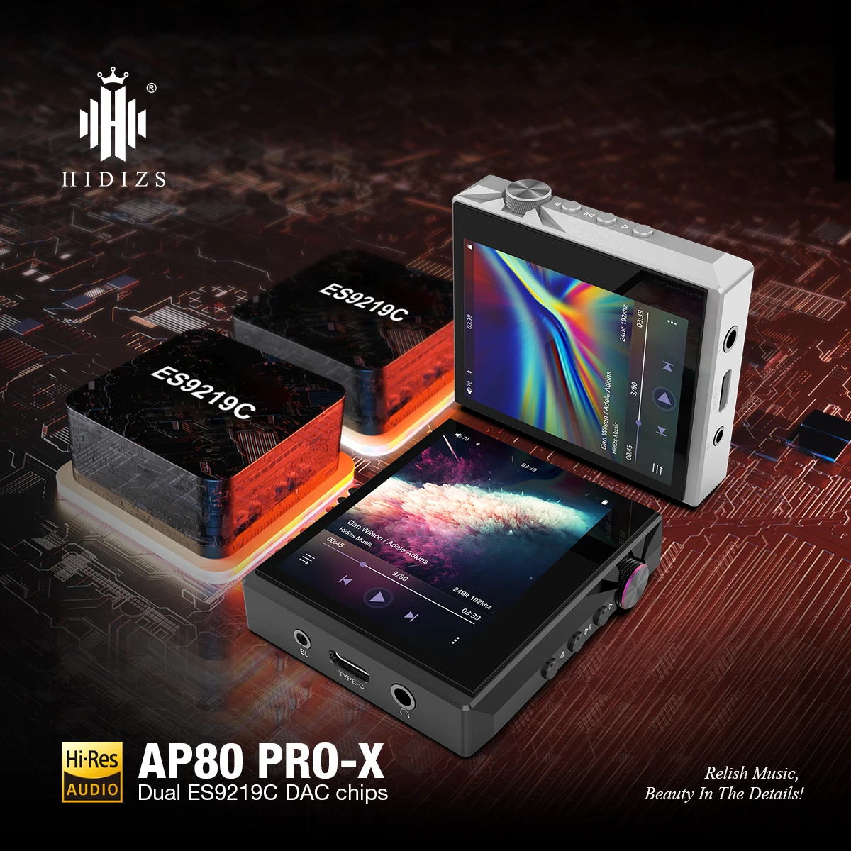 Hidizs AP80 PRO X lettore MP3 portatile bilanciato Lossless MQA Music Bluetooth Player FLAC LDAC USB DAC DSD64/128 DAP