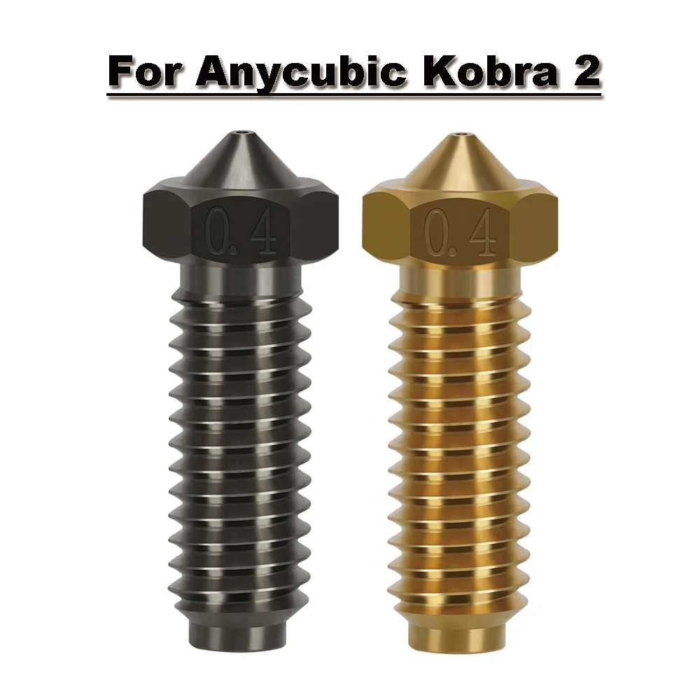 

Насадка для Anycubic Kobra 2 Kobra 2 MAX Kobra 2 Pro, насадки из закаленной стали, 0,4 мм, высокая точность, нить 1,75 мм, детали 3D-принтера