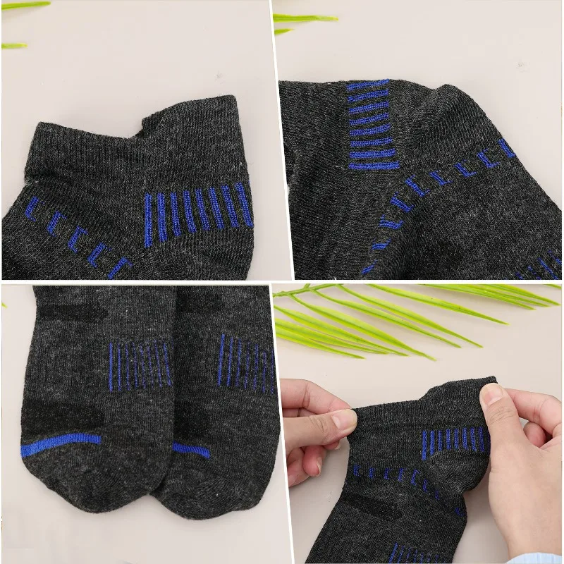1-10 أزواج منخفضة قطع الكاحل الجوارب للرجال تنفس شبكة جوارب رياضية امتصاص سريعة الجافة خفيفة الوزن الراحة تناسب كل موسم جورب #5