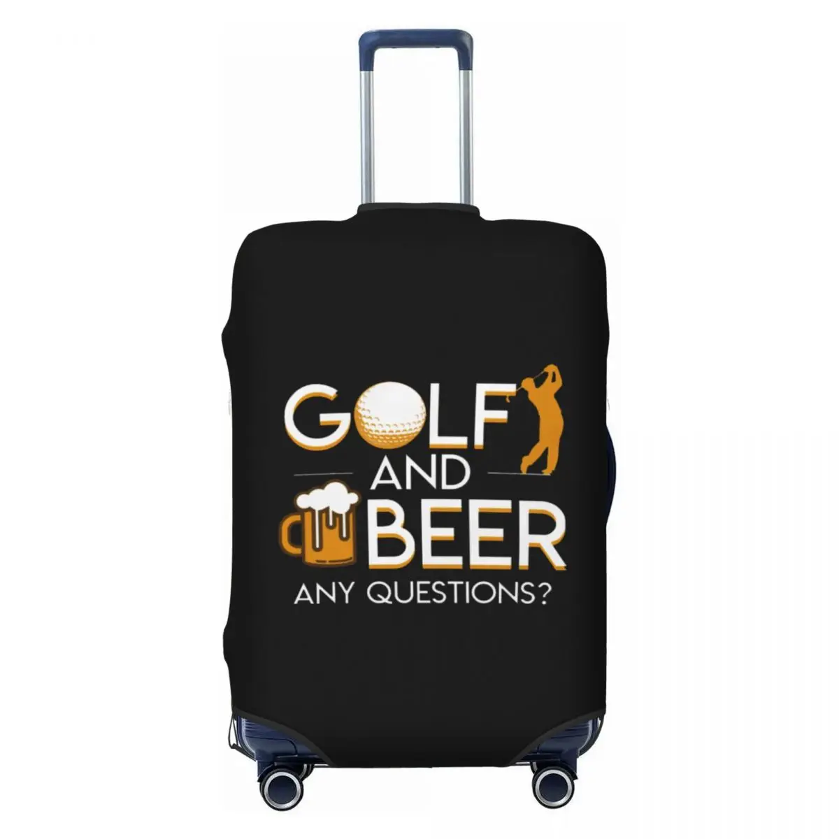 

Custom Golf And Beer Suitcase Cover Elastic Luggage Covers Protector for 18-32 inch