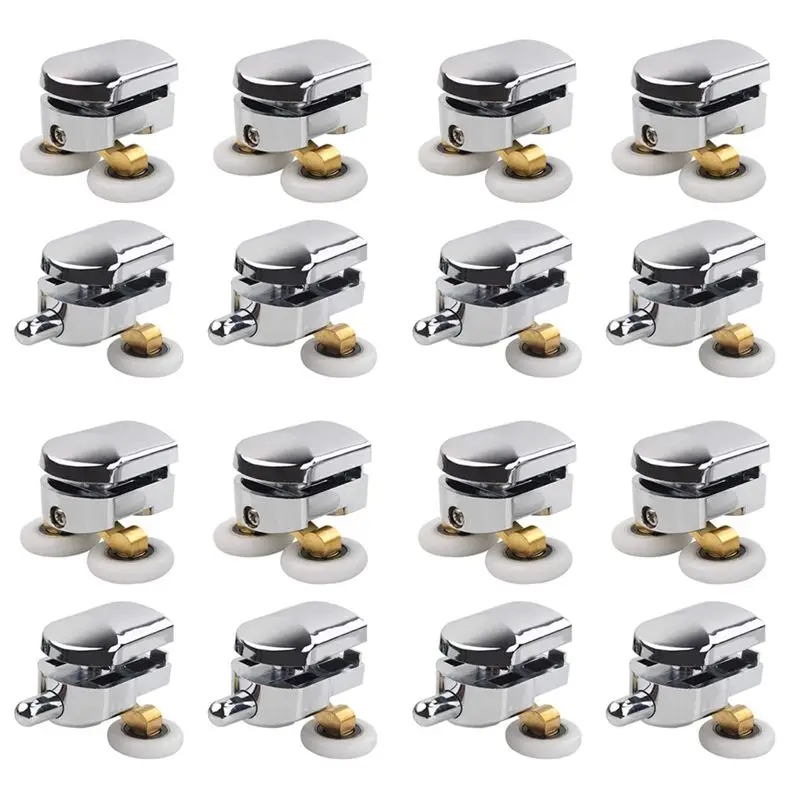 

Комплект роликов для душевых дверей AT05-16Pcs, 23 мм, 16 шт. (8 верхних и 8 нижних) – Запасные колесики для раздвижных душевых дверей