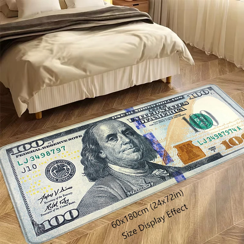 Foot Rug Funny Dollar Money Welcome Floor Mat for Entryway Bathroom Hallway Carpet Kitchen Water Adsorbed Rugs Fluffy Home Decor