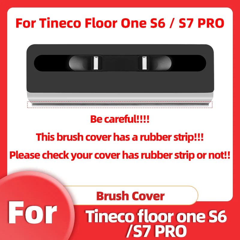 

Original Roller Brush Cover With Rubber Strip For Tineco Floor ONE S6 / S7 PRO Wet Dry Vacuum Cleaner Accessories