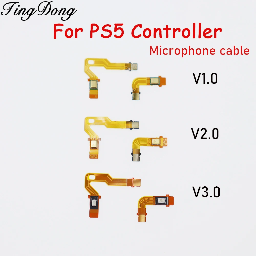 TingDong 10 шт. микрофонный кабель для контроллера PS5, левый и правый акустический кабель V1.0 V2.0 V3.0
