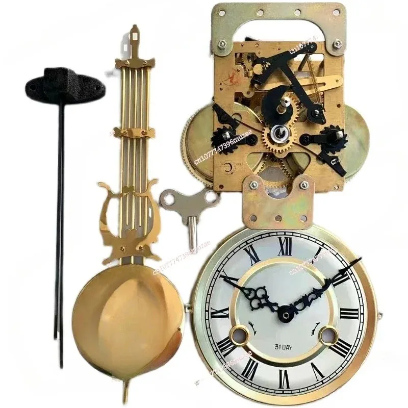 Pure Copper Movement Base Wall Clock, Old-fashioned Clock, Repair, Mainspring Mechanical Clock Accessories