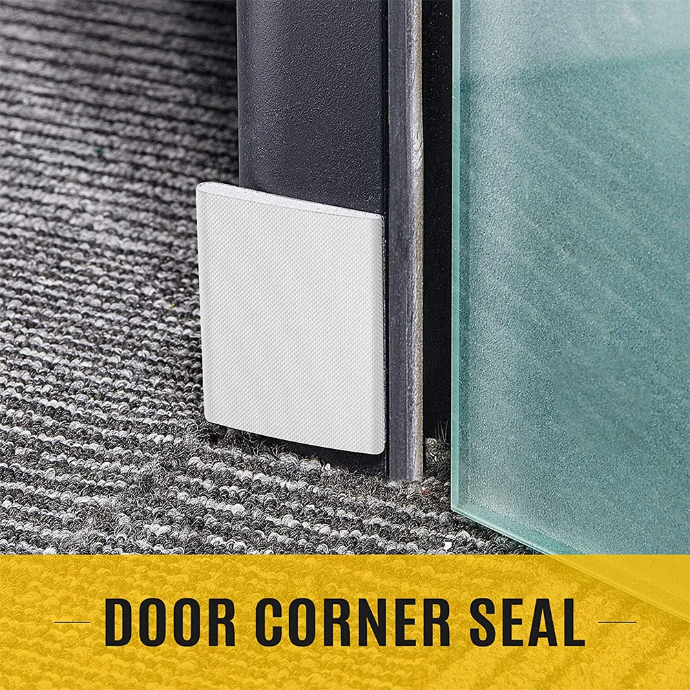 

8pcs Sealing Strip Door Corner Seal Adhesive Weatherstripping Pad For Door Frame Window Gap Waterproof Bug Proof Strip