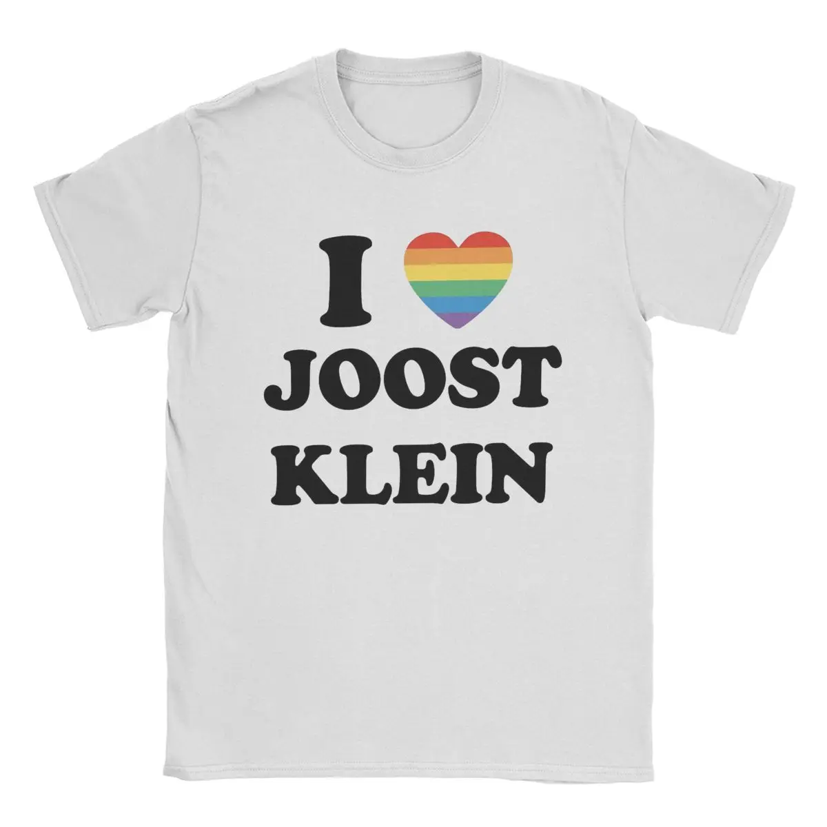 Camiseta I Love Joost Klein Rap para hombre, camisetas 100% de algodón estilo callejero, camiseta Hipster con cuello redondo, ropa holgada de talla grande