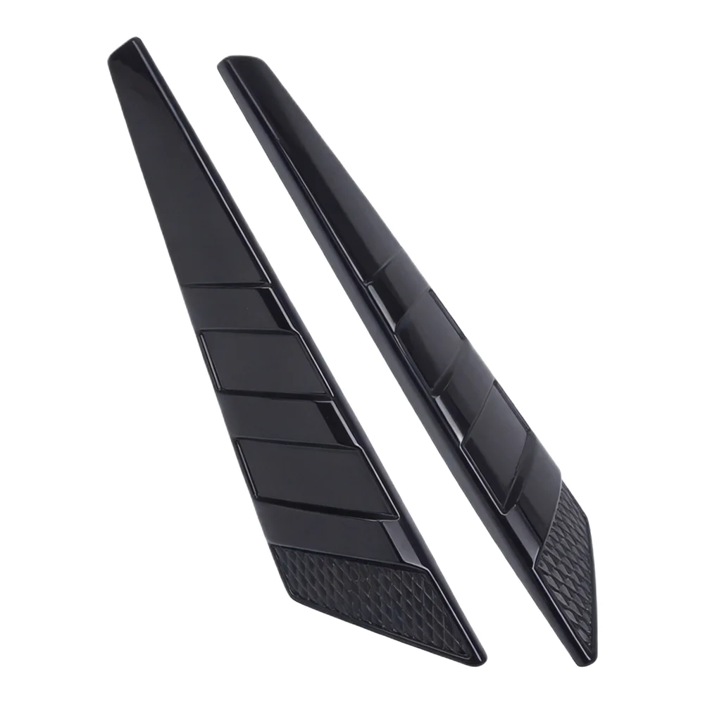 Automotive Sticker Sunshade Louver Car Decoration Brand New Condition Easy Installation Carbon Fiber Splitter Trim