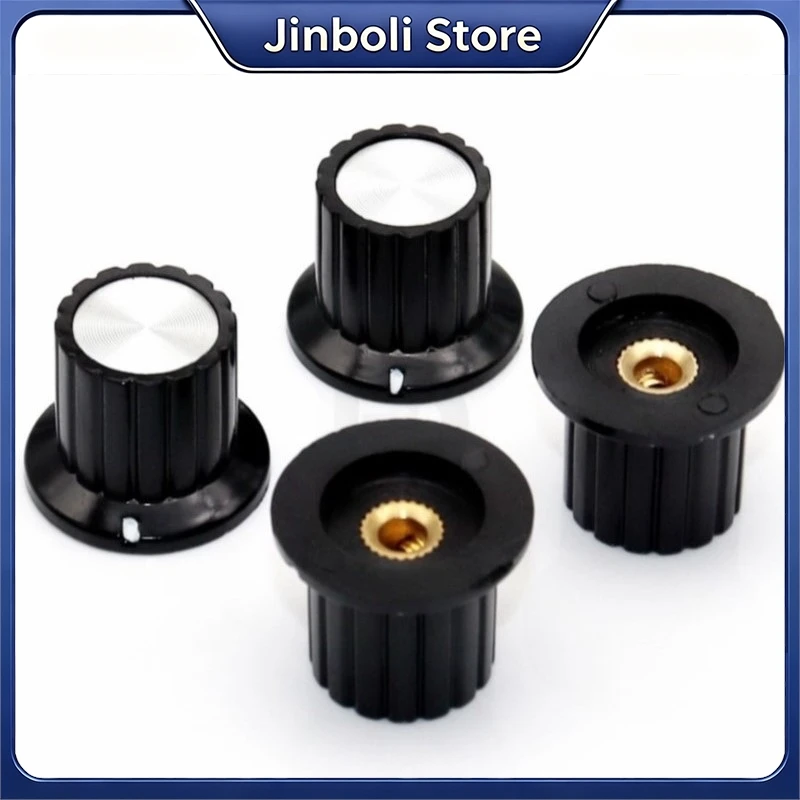 5PCS KYP22-18-4 Bakelite Knob Cap Copper Core Inner Hole 4mm Multi-turn Potentiometer Knob For WXD3 RV16 WX14 WH5