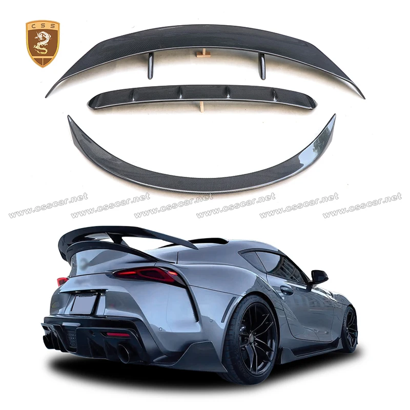 

Автомобильный задний багажник, верхний спойлер, задняя дверь, тюнинг, крыло, хвостовое крыло, комплекты кузова из углеродного волокна для Toyota Supra 2019 2020 2021, AG Style