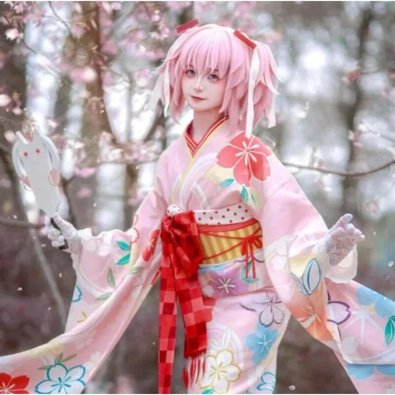 

DY20Kaname Madoka Akemi Homura Косплей Костюм Японское кимоно Puella Magi Madoka Magica Платье Одежда Аниме Карнавальный костюм для вечеринки