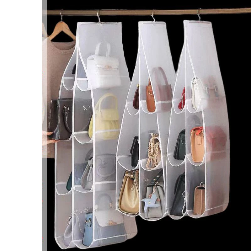 Bag Storage Bag Closet Door Back Hanging Bag Backpack Handbag Organizers Dustproof Household Dormitory Shelf Storage Accessories