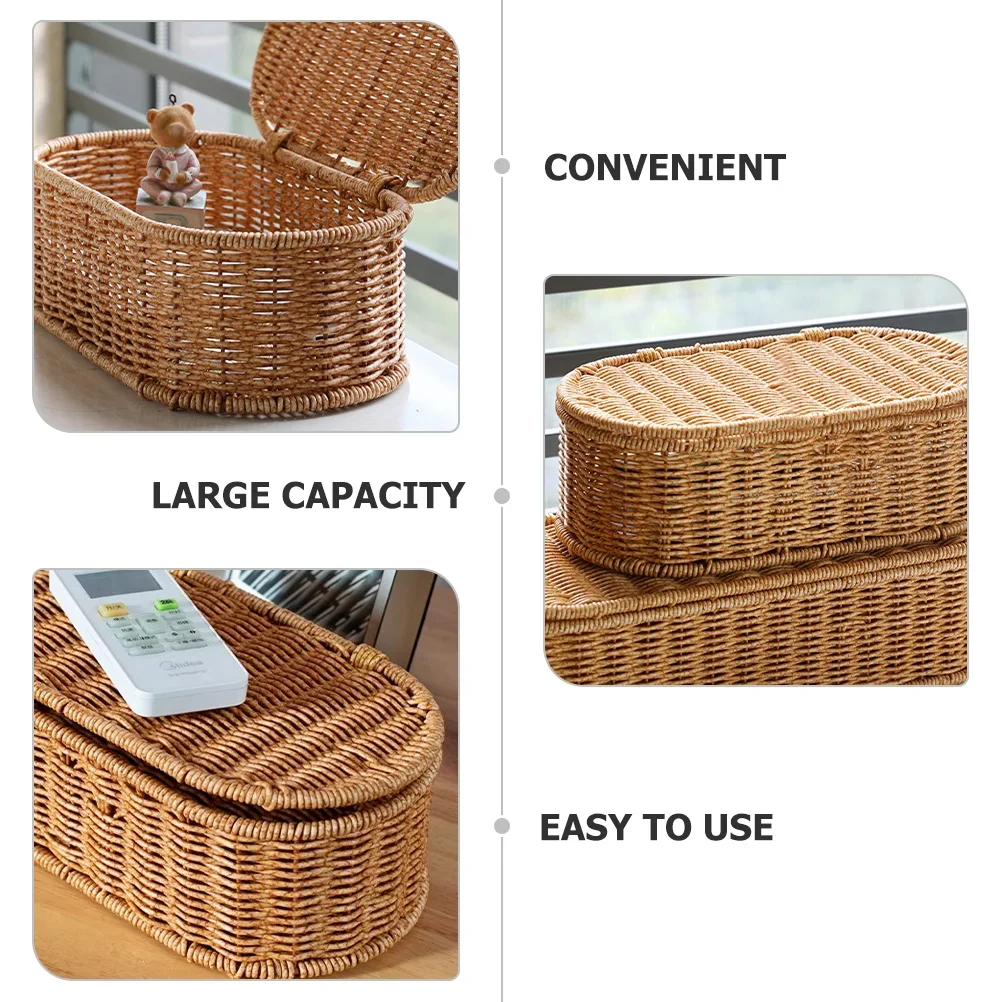 Rattan Utensil Organizer Silverware Tray Rustic Plastic Cutlery Holder Flatware Containers Kitchen Drawer Storage Box