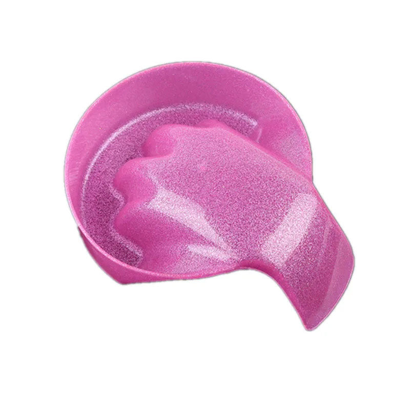 غسل اليد مزيل نقع السلطانية ABS مقاومة درجات الحرارة العالية طبقة واحدة منحني رغوة السلطانية مانيكير قبالة Bowls DIY بها بنفسك مسمار الفن أداة