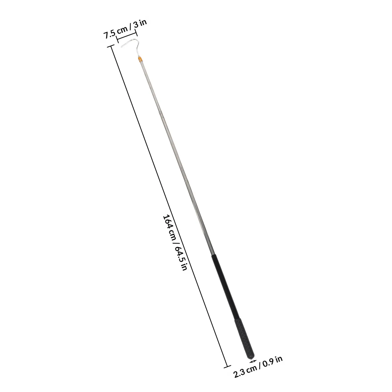1Set Attic Ladder Pull Down System Kit Adjustable Rod Length Stainless Steel Extension Pole Reliable Attic Door Pull Replacement