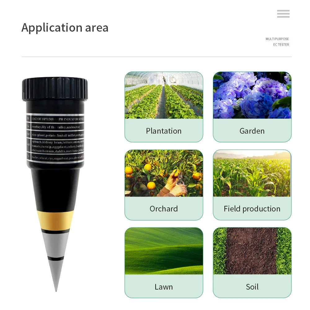 

Soil Moisture PH Meter Acidity Humidity Tester Metal Sensor Probe 3~8ph No Battery Hygrometer for Planting Garden Tool