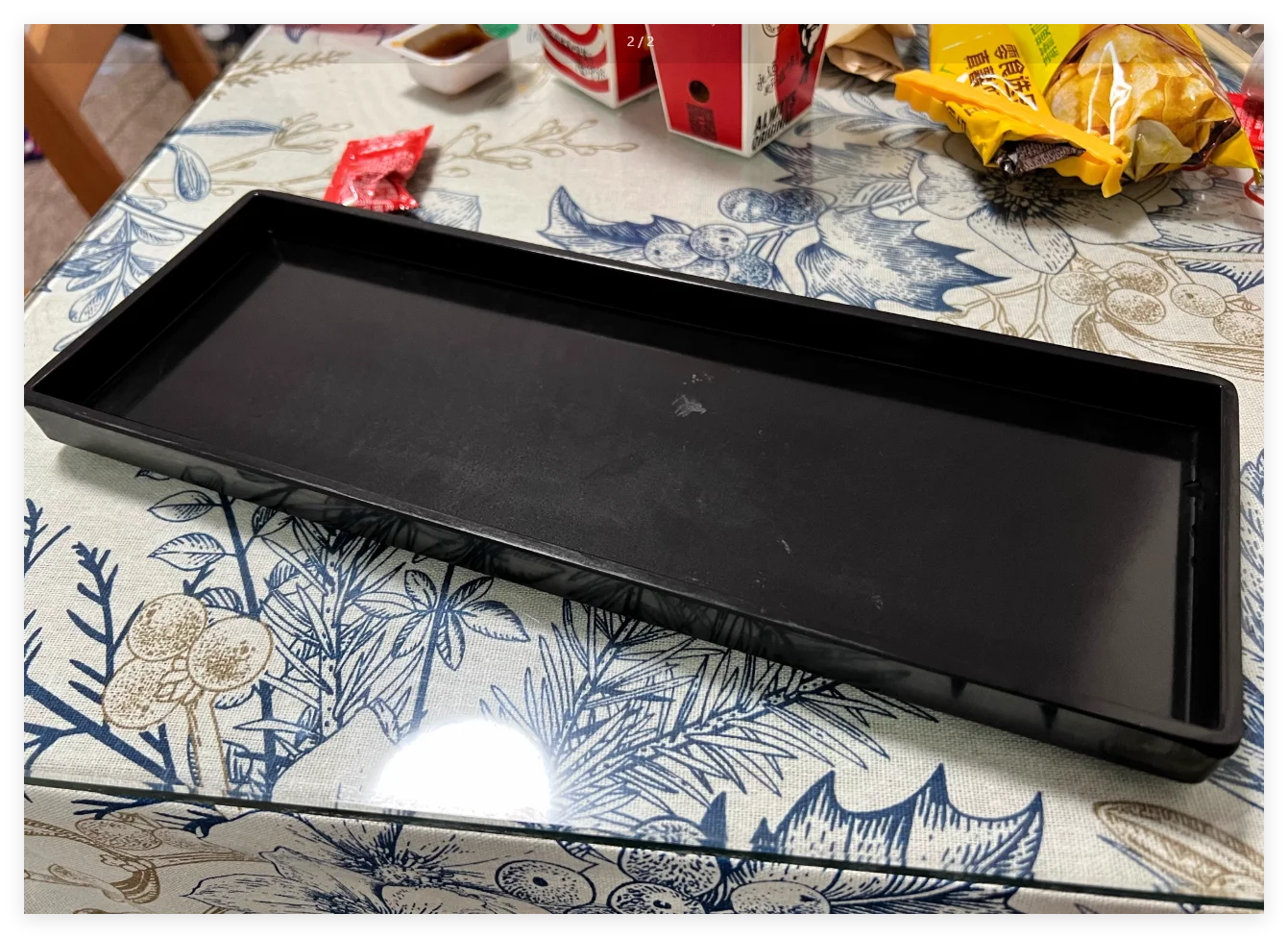 White Rectangular Melamine Tray Water Cup Tea Plate Creative Plastic Room Washing Storage tablet（Logo customized）