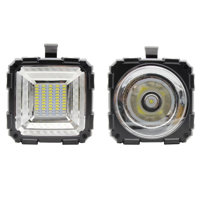 Double Head Powerful Handheld Fashlight XHP100 USB Rechargeable Floodling Light High Power Searchlight Outdoor Camping Hand Lamp - view 2