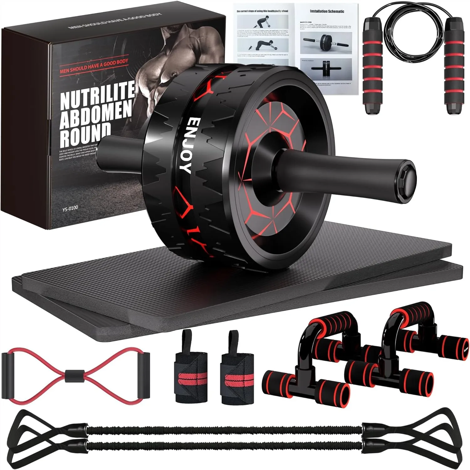 Ab Roller Wheel Kit…