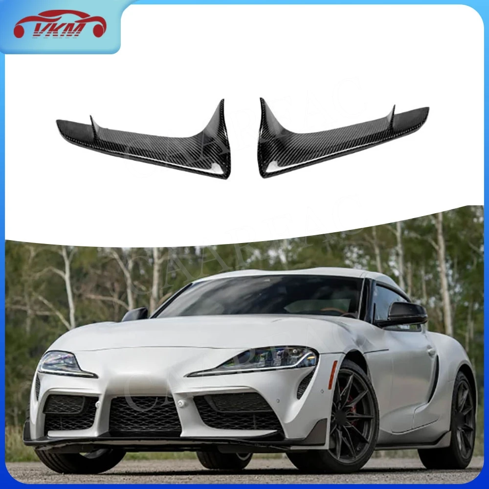 Carbon Fiber Car Front Bumper Lower Garnish Cover Body Kits Car Front Splitters for Toyota SUPRA A90 A91 MK5 J29 2020-2025 FRP