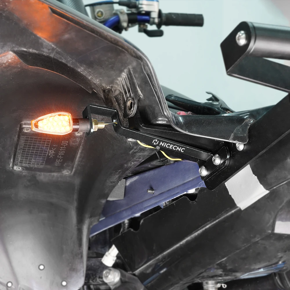 NICECNC ATV Rear Turn Signal Light Mount Bracket Holder For Yamaha Raptor 700 Raptor 700R YFM700R 2013-2026 Aluminum Accessories image 3
