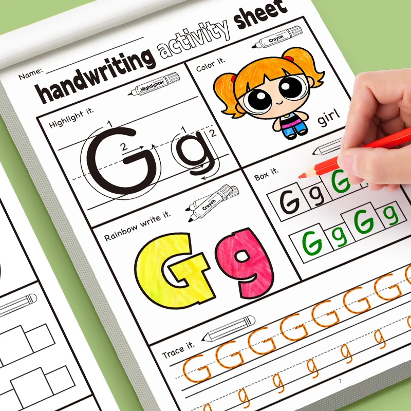 

32 Pages ABC Tracing Letters Workbook - Fun Children's English Alphabet Tracing Book Used for participating in early learning