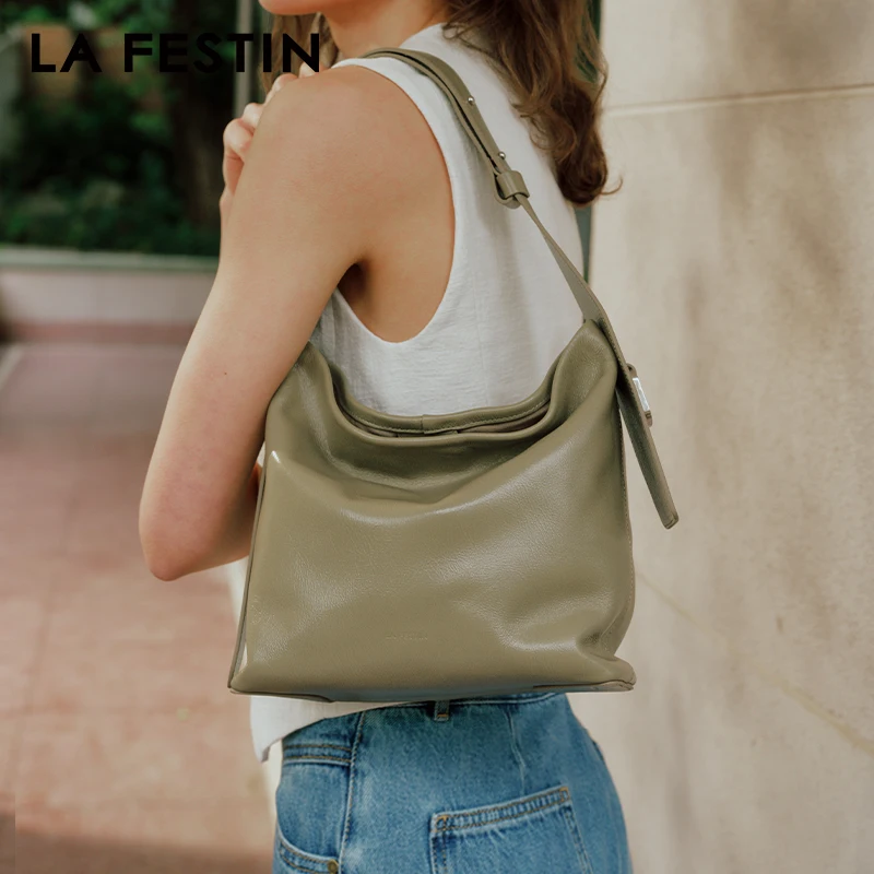 LA FESTIN Original Brand Bags for women trend 2024 Shoulder Bag Designer Luxury Handbag Female Bags Leather Bag