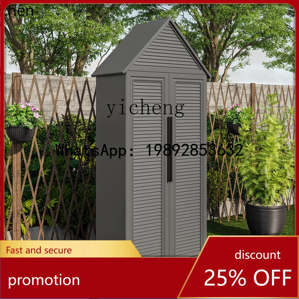 HT garden aluminum alloy cleaning mop broom tool house storage locker house yard sun protection waterproof