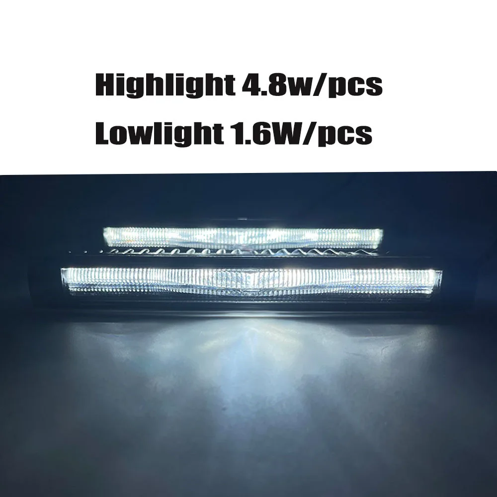 Car Daily Running Lights New LED Bar Lamp High Light Low Light 3.2W/9.6W Universal Model  A Pair 180X40X22mm