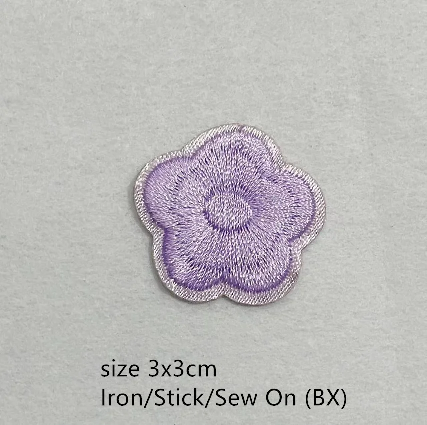 10 Pcs Stick Iron Flowers Embroider Patch Embroidered Clothing Hat Bag Shoe Repair Material Phone Gift Box Decor DIY Accessory image 5