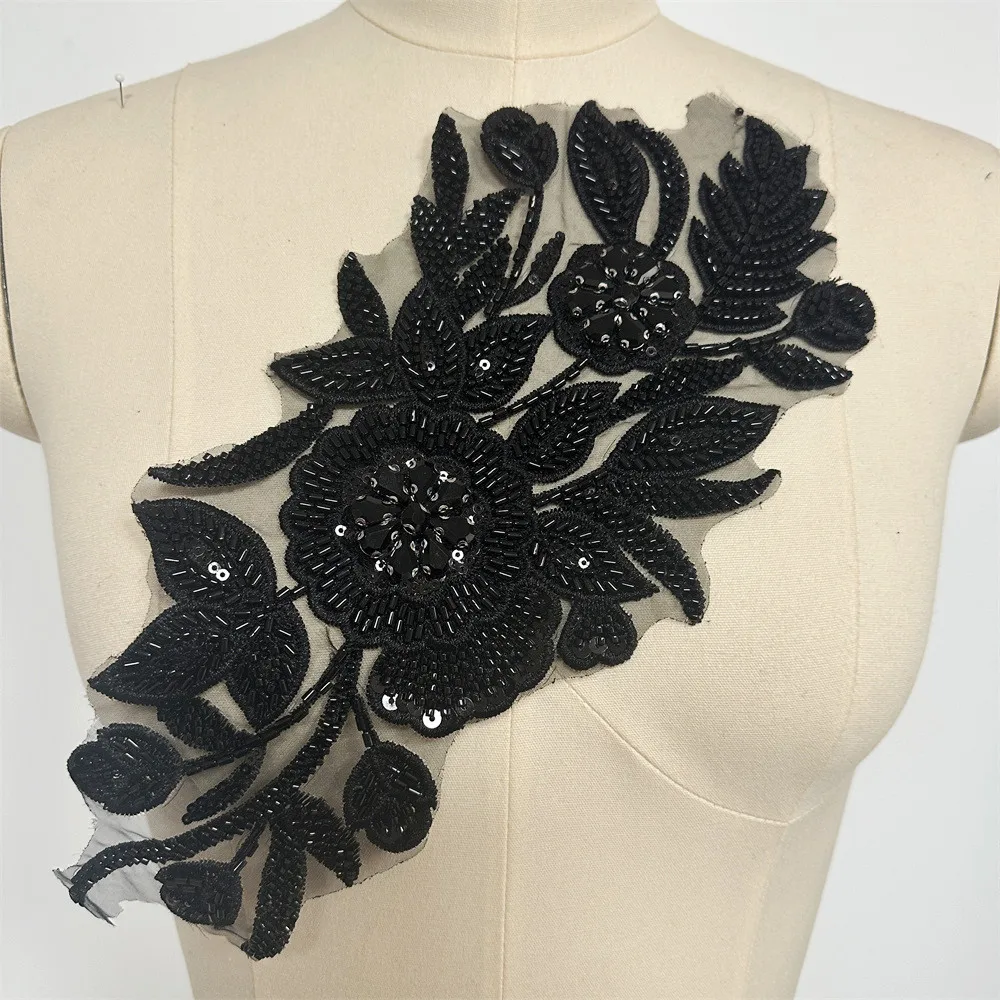 Hand-sewn 3D individual floral prints for luxurious clothing, collar flowers, corsages, accessories, and lace DIY