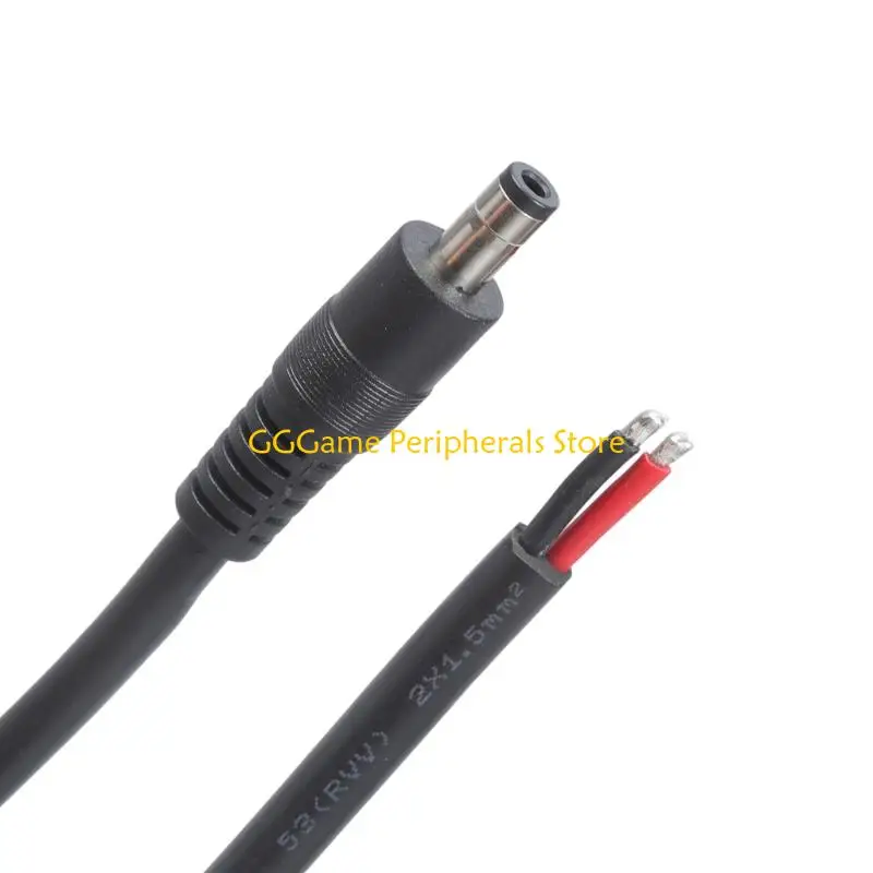 U55B 5.5 مللي متر x 2.5 مللي متر ذكر التوصيل إلى الأسلاك العارية المفتوحة نهاية سلك الطاقة توريد إصلاح كابل موصل العارية ل DVR