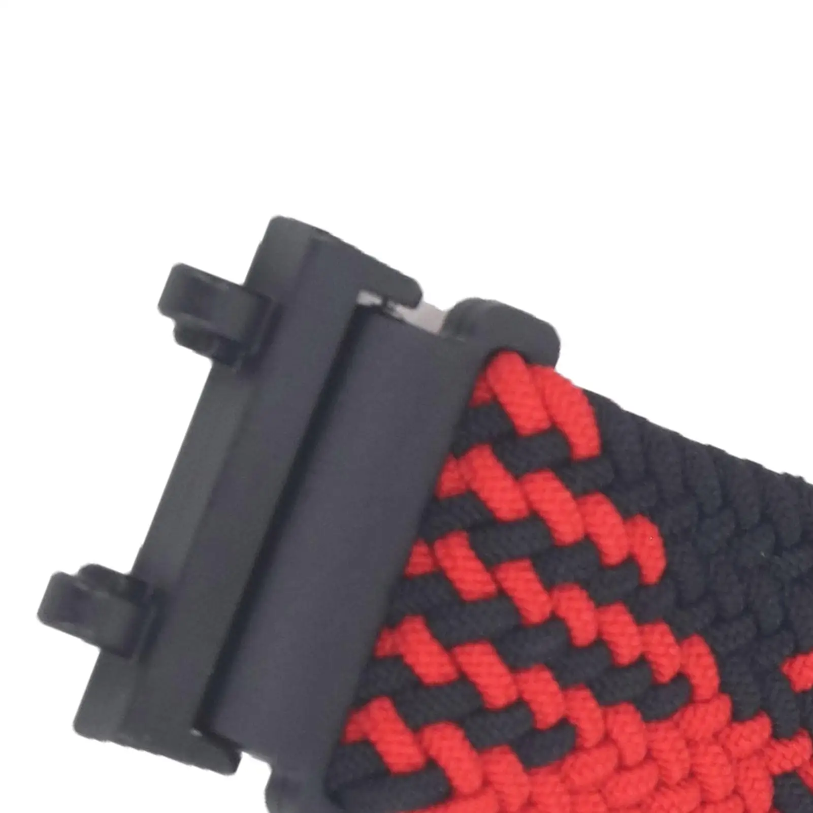 حزام ساعة نايلون قابل للتمدد للساعات الذكية، حزام مضفر قابل للتعديل سريع التحرير مع 2 مفكات أحمر وأسود