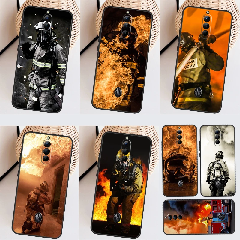 Fire Fighter Hero Case For ZTE Nubia Red Magic 8 Pro 8S Pro Plus Redmagic 6 7 6S 7S Pro 5S 5G 6R Back Cover