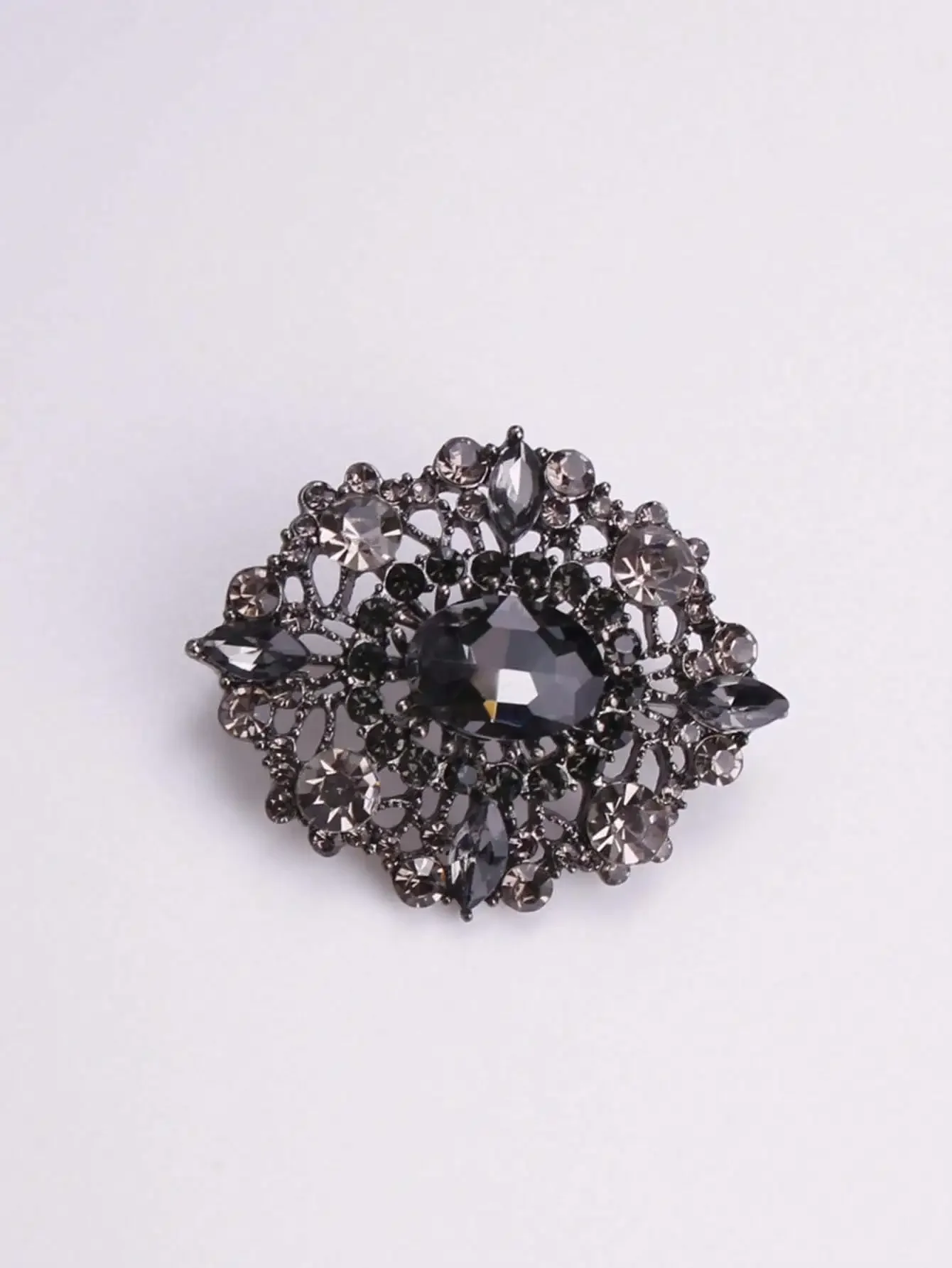 1pc Luxury Baroque Style Brooches For Women Dress Western Crystal Jewelry Collar Pin Brooch Party Accessories