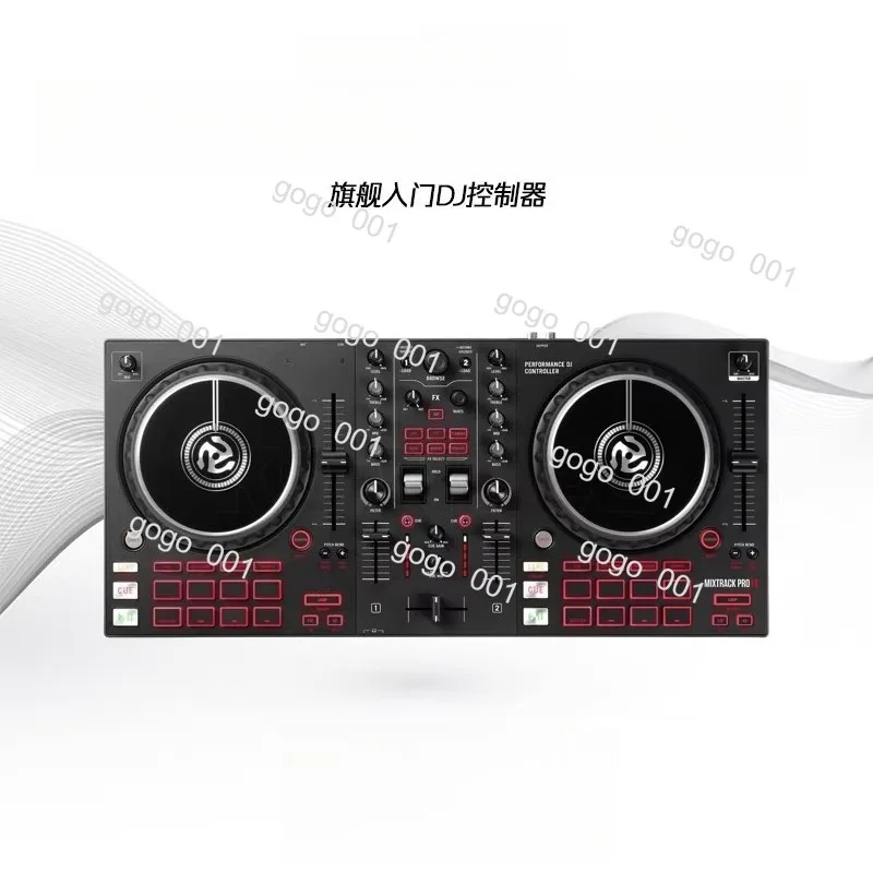 Entry-Level DJ Mixer Controller, Plug & Play with , Portable for Home Party Practice,
