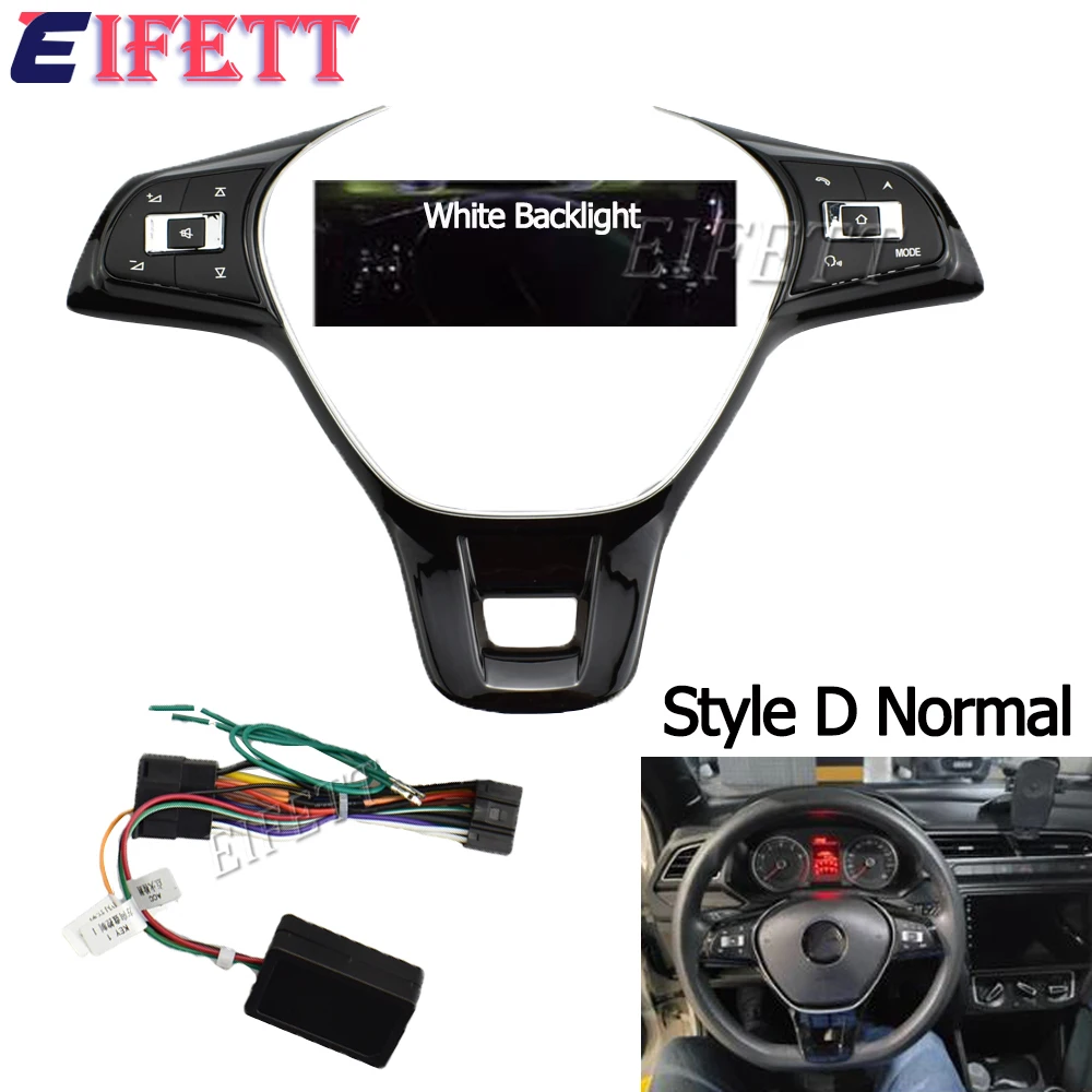 Multifunction Steering Wheel Control Switch Volume Button Audio Switch Phone Button For VW Polo Golf 2014-2019 For Passat Jetta