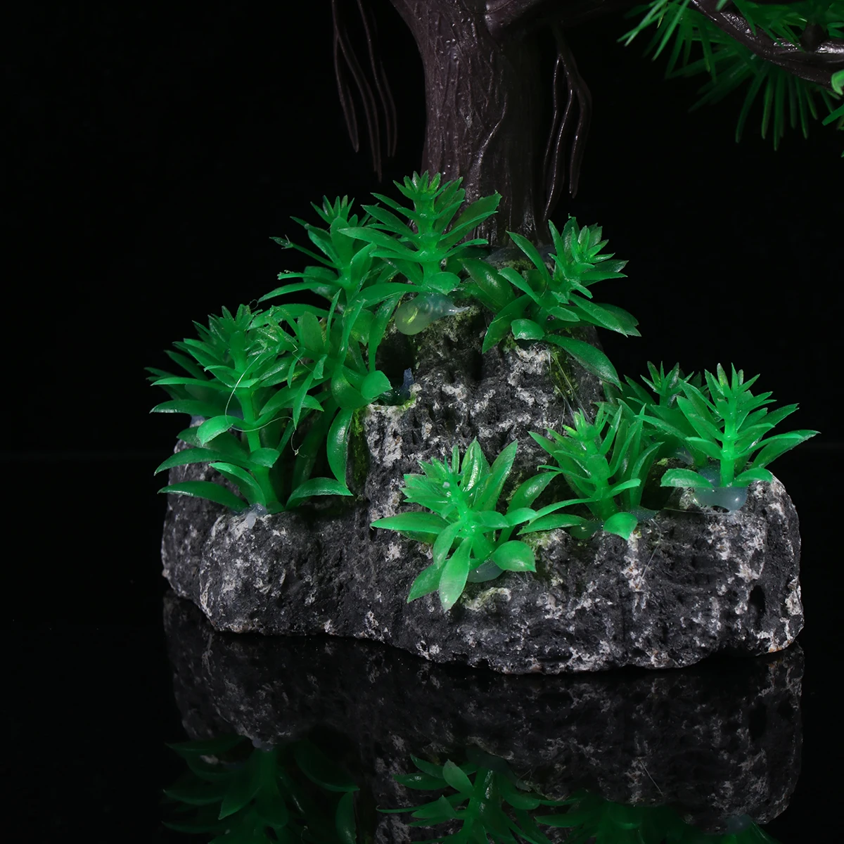

Aquarium Decorations Large Artificial Green Plants Betta Fish Tank Faux Small Items