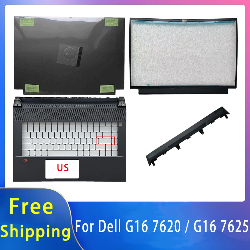 New For Dell G16 7620 7625;Replacemen Laptop Accessories Lcd Back Cover/Front Bezel/Palmrest With LOGO 08TMKD 01TD1J