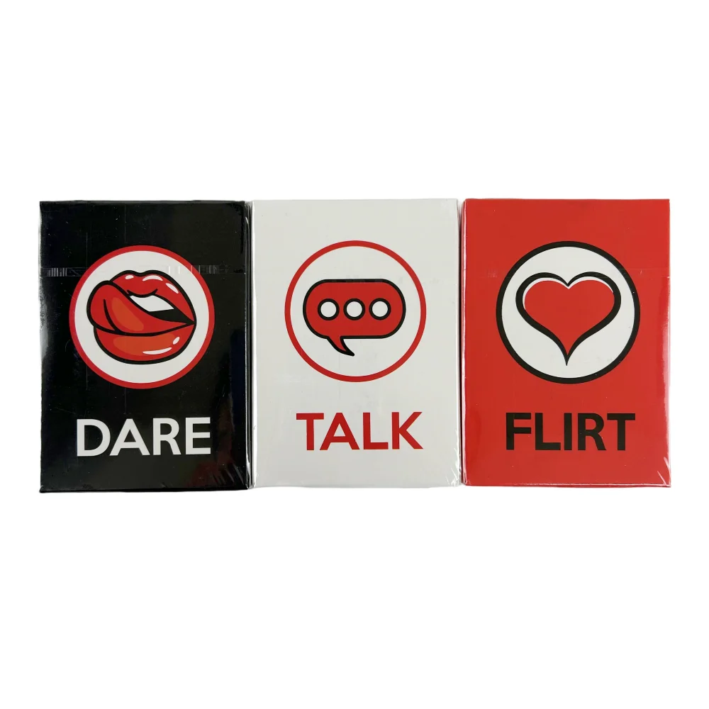 Talk Or Flirt Or Dare Cards Romantic Sexy Date Night Card Game For Couple Lovers Partners Naughty Adult Game Valentine Gifts