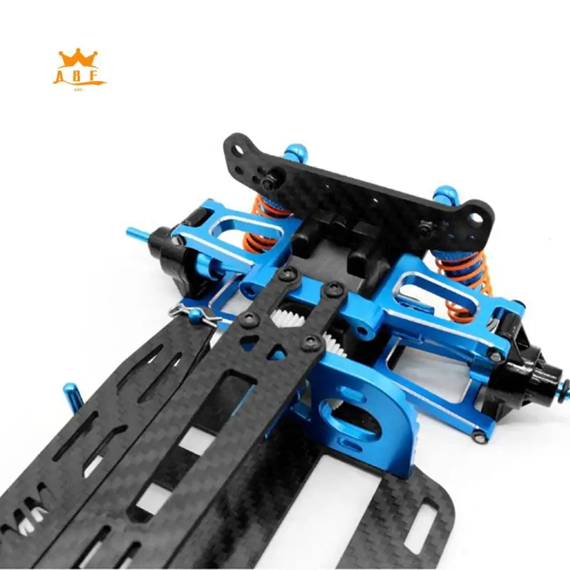 

A08E-1 Piece Aluminum Shaft Drive Carbon Brazed Frame 1/10 4Wd RV Frame Kit Aluminum + Carbon Fiber New For Tamiya Tt01 Tt01e Ca
