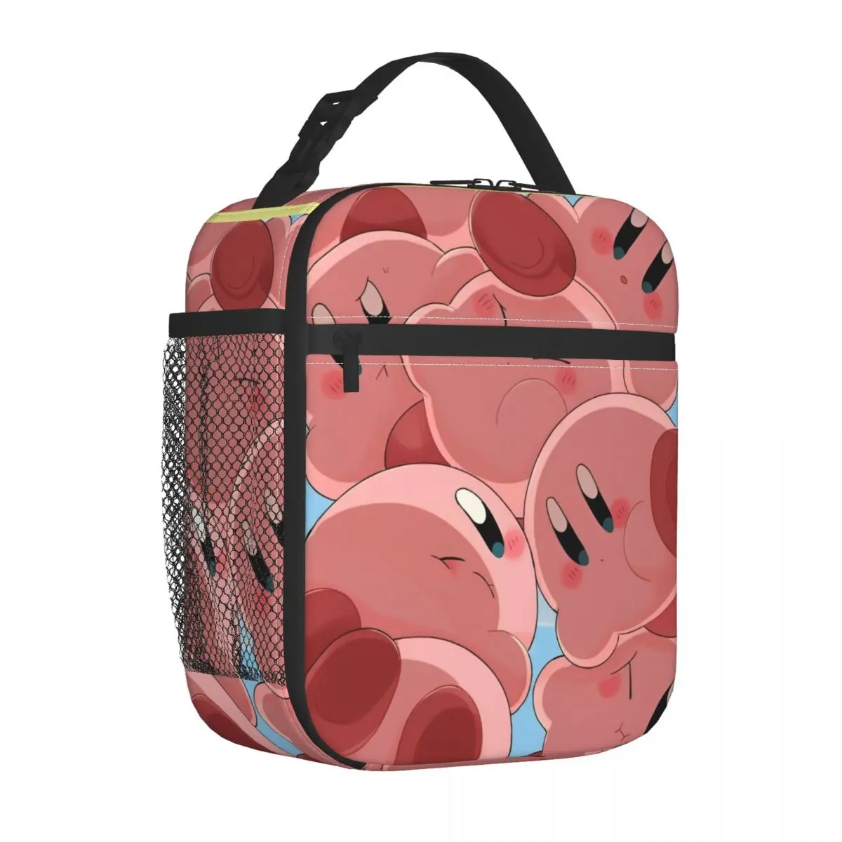 

Kawaii Kirbyys Games Insulated Lunch Bags Leakproof Meal Container Cooler Bag Tote Lunch Box Office Travel Food Storage Bags