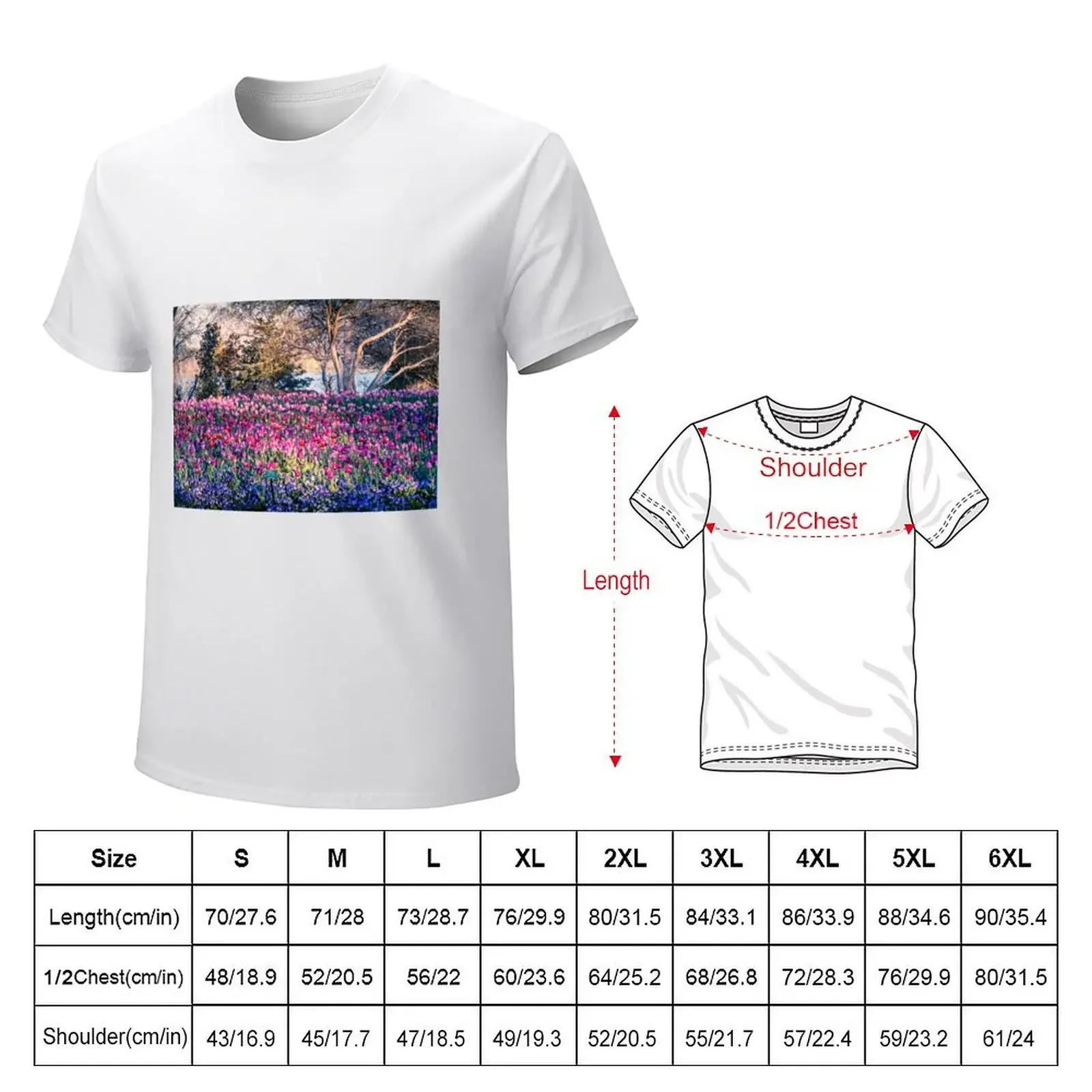 Overwhelming View T-shirt korean fashion summer tops  plain t shirts men