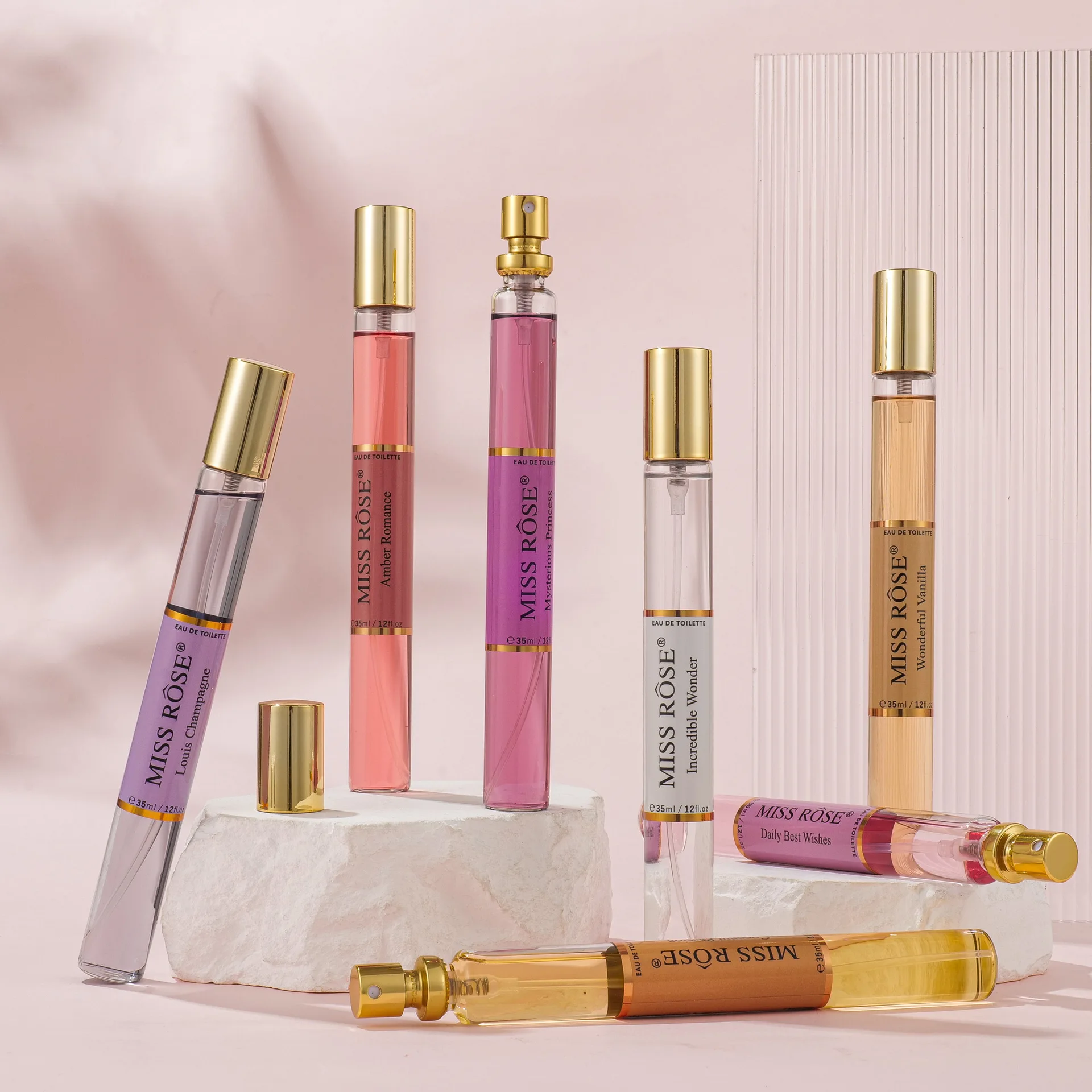 Perfume Light Fragrance - 여성용 35ml 휴대용 꽃향수, 신선하고 오래