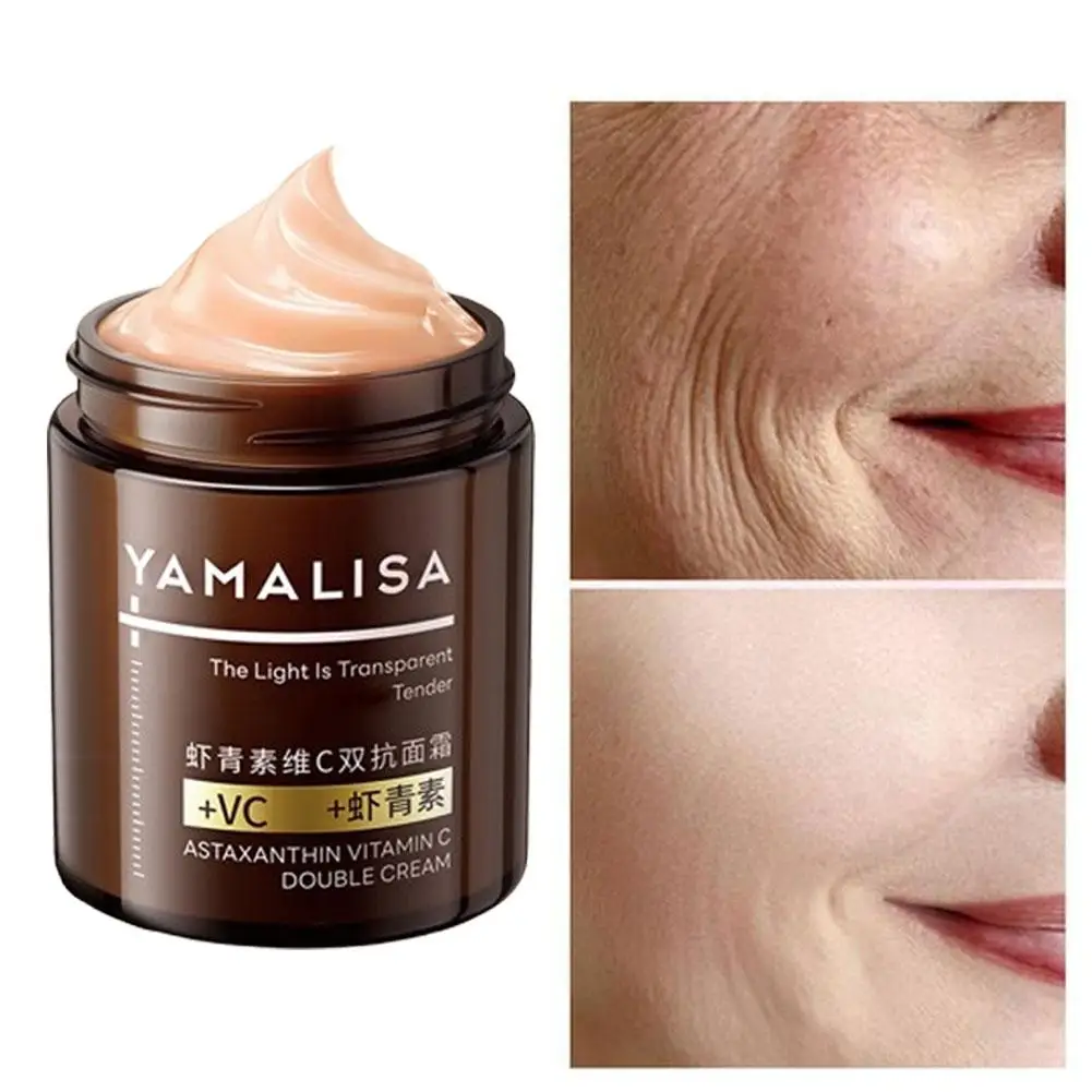 

100g Astaxanthin Double Anti Wrinkle Vitamin C Fade Fine Lines Retinol Face Cream Lifting Firming Nourish Skin For Women An E6E1