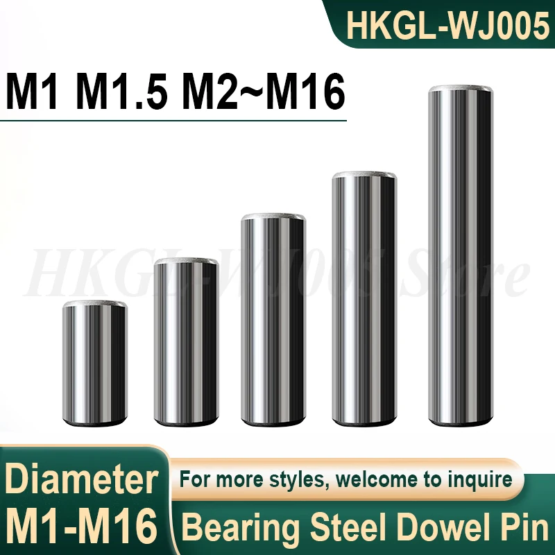 

M1-M16 Bearing Steel Cylindrical Pin Needle Roller Dowel Pin Locating Pin Solid Fixing Pin
