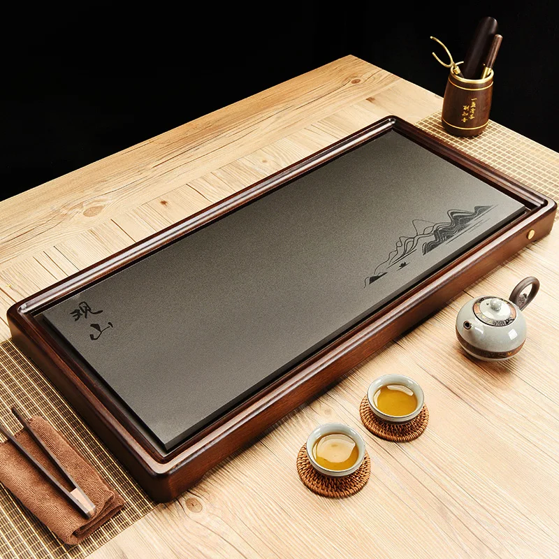 Wooden Serving Tea Tray Luxury Accessories Decorative Valet Drip Tea Tray Drainage Living Room Kitchen Bandeja Madera Teaware