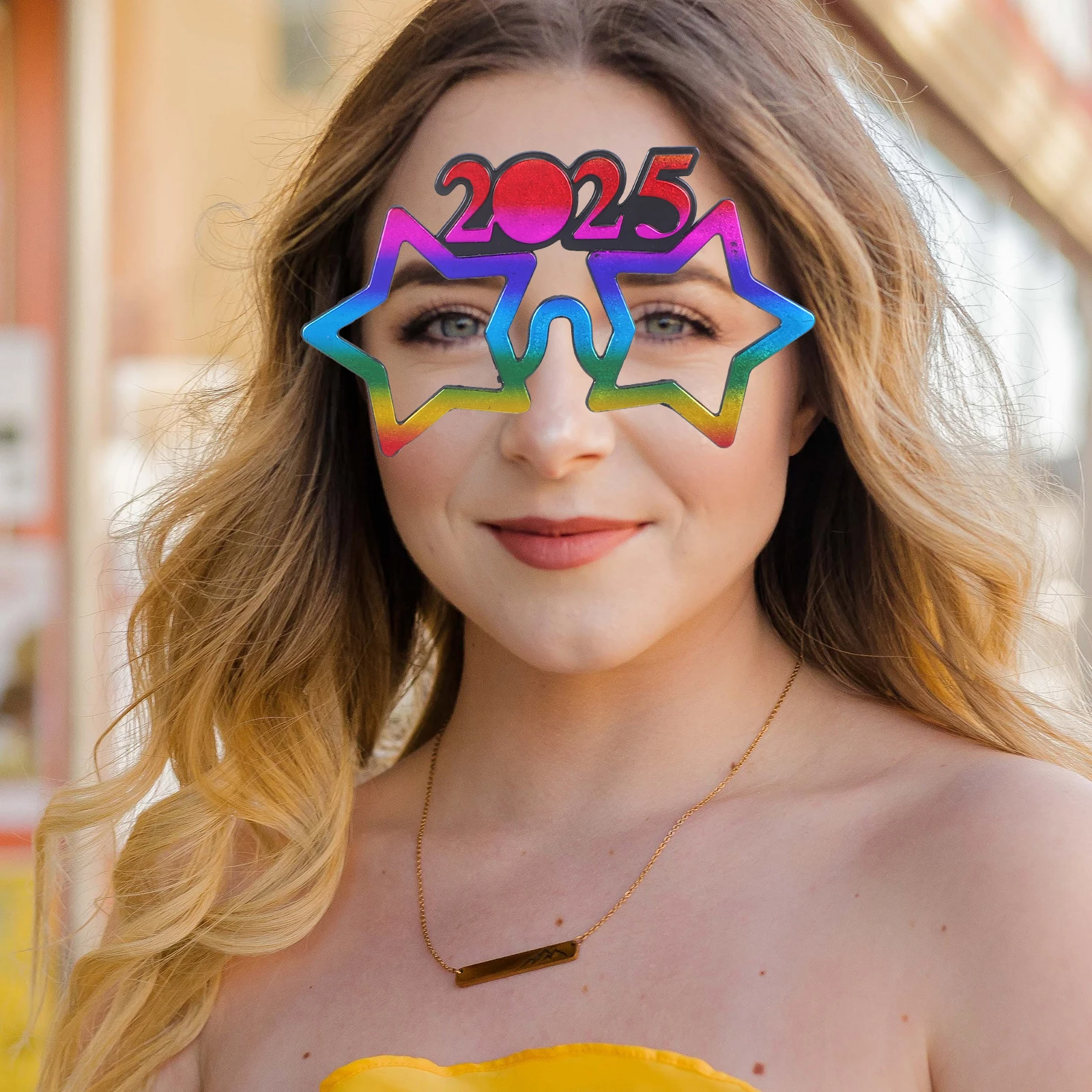 

New Year Digital Glasses Party Eyeglasses Aldult PC Year's Day Photo Props Happy Eve Man Accessories Years